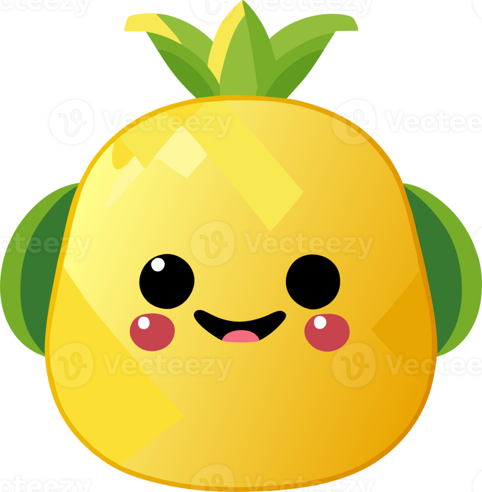 3d pineapple illustration png
