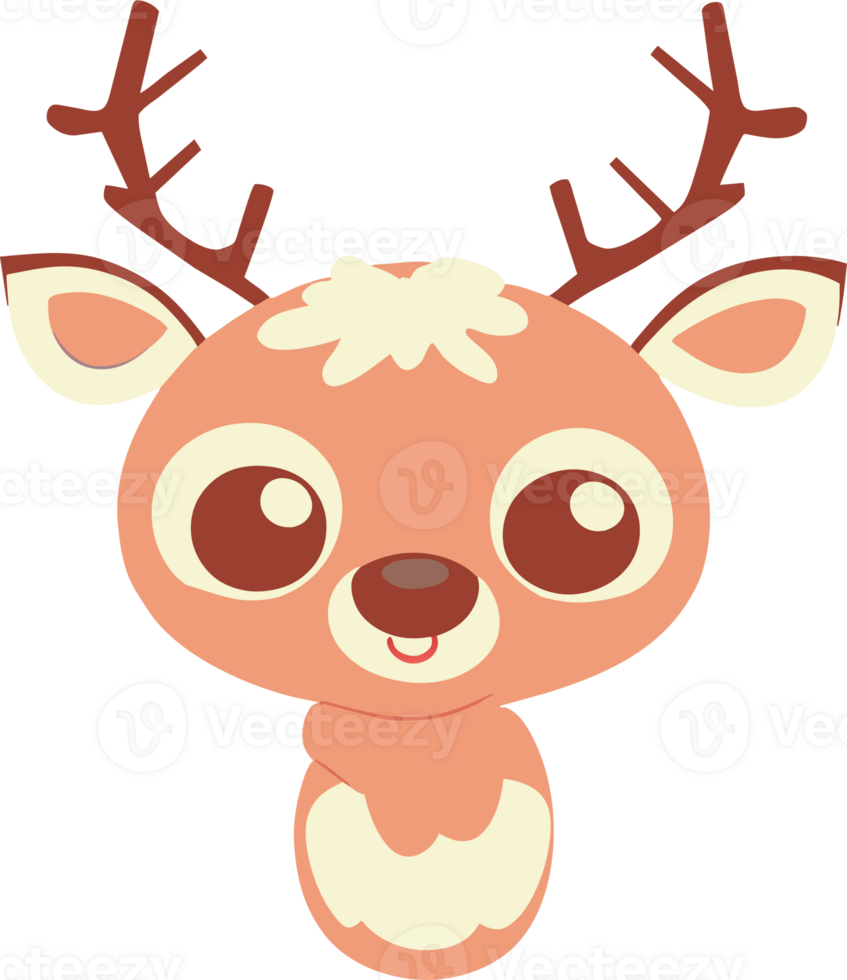 cartoon reindeer element png