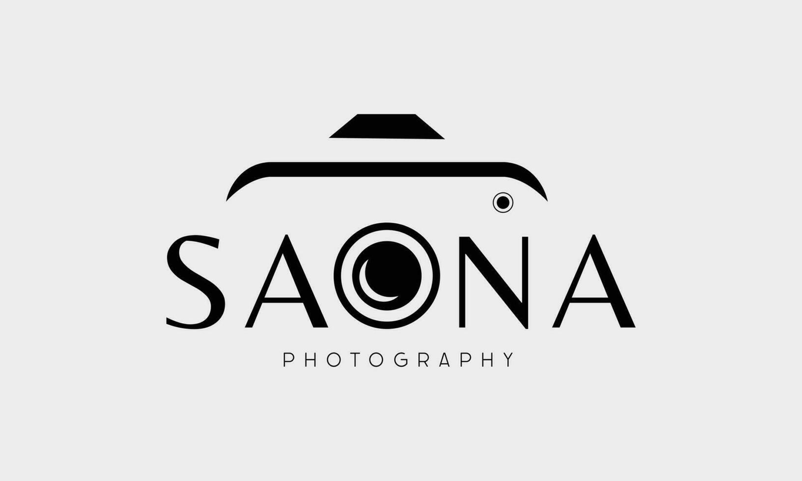 camera logo, modern photography logo icon vector