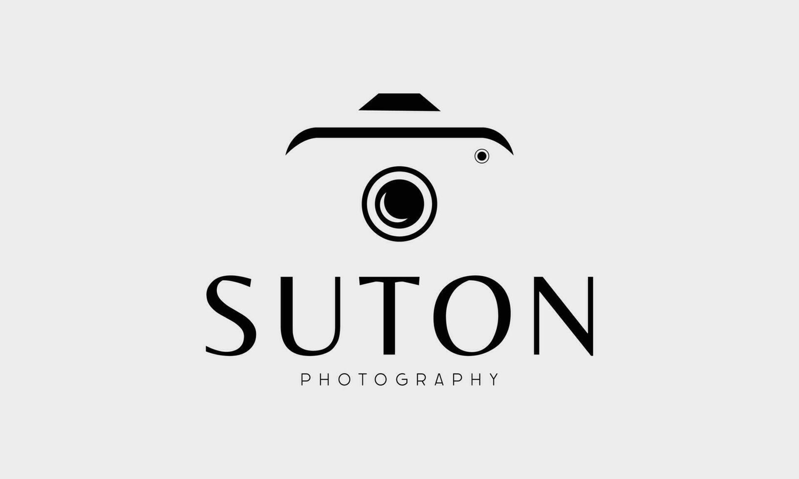 camera logo, modern photography logo icon vector