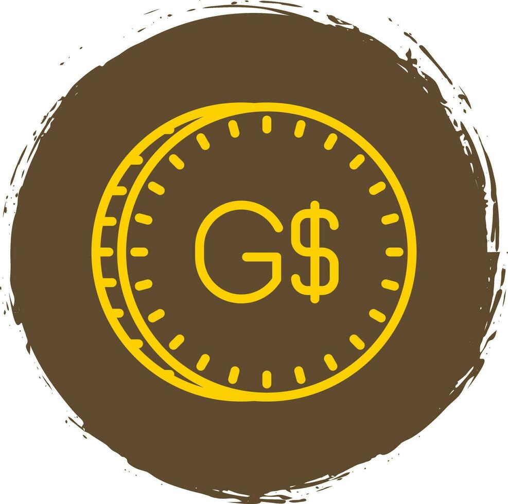 guyanés dólar vector icono diseño