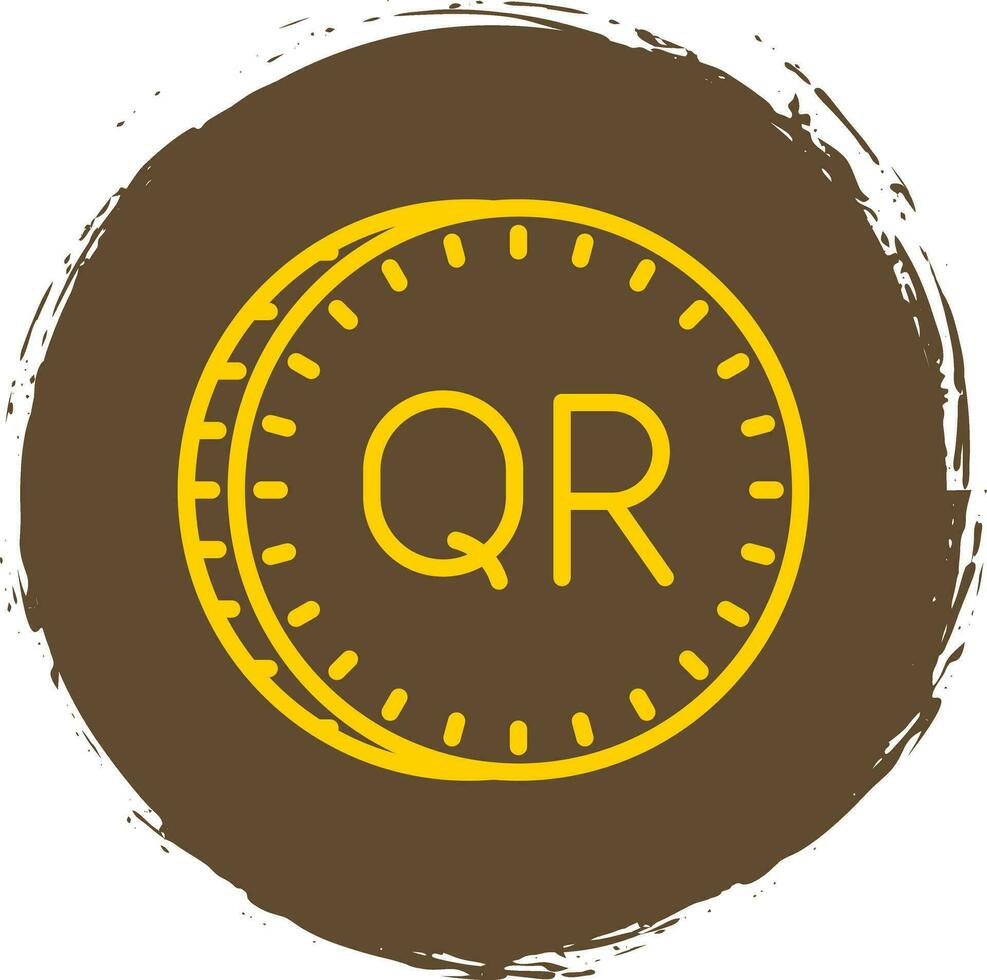 Qatari riyal Vector Icon Design