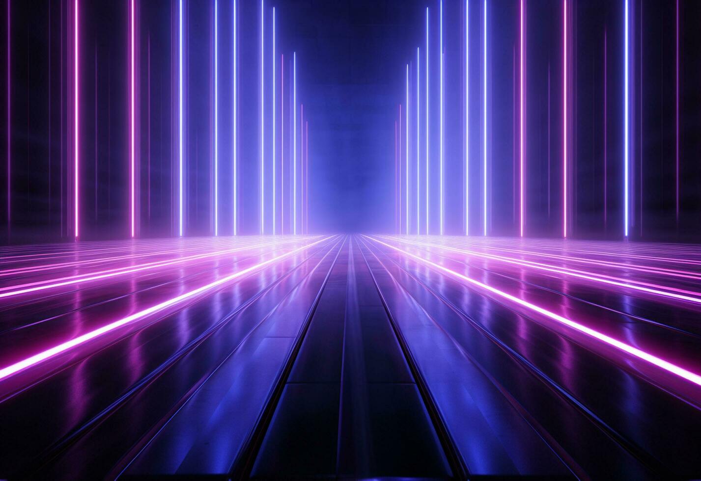 Ai Generative Neon illuminated futuristic backdrop realistic image, ultra hd, high design very detailed photo
