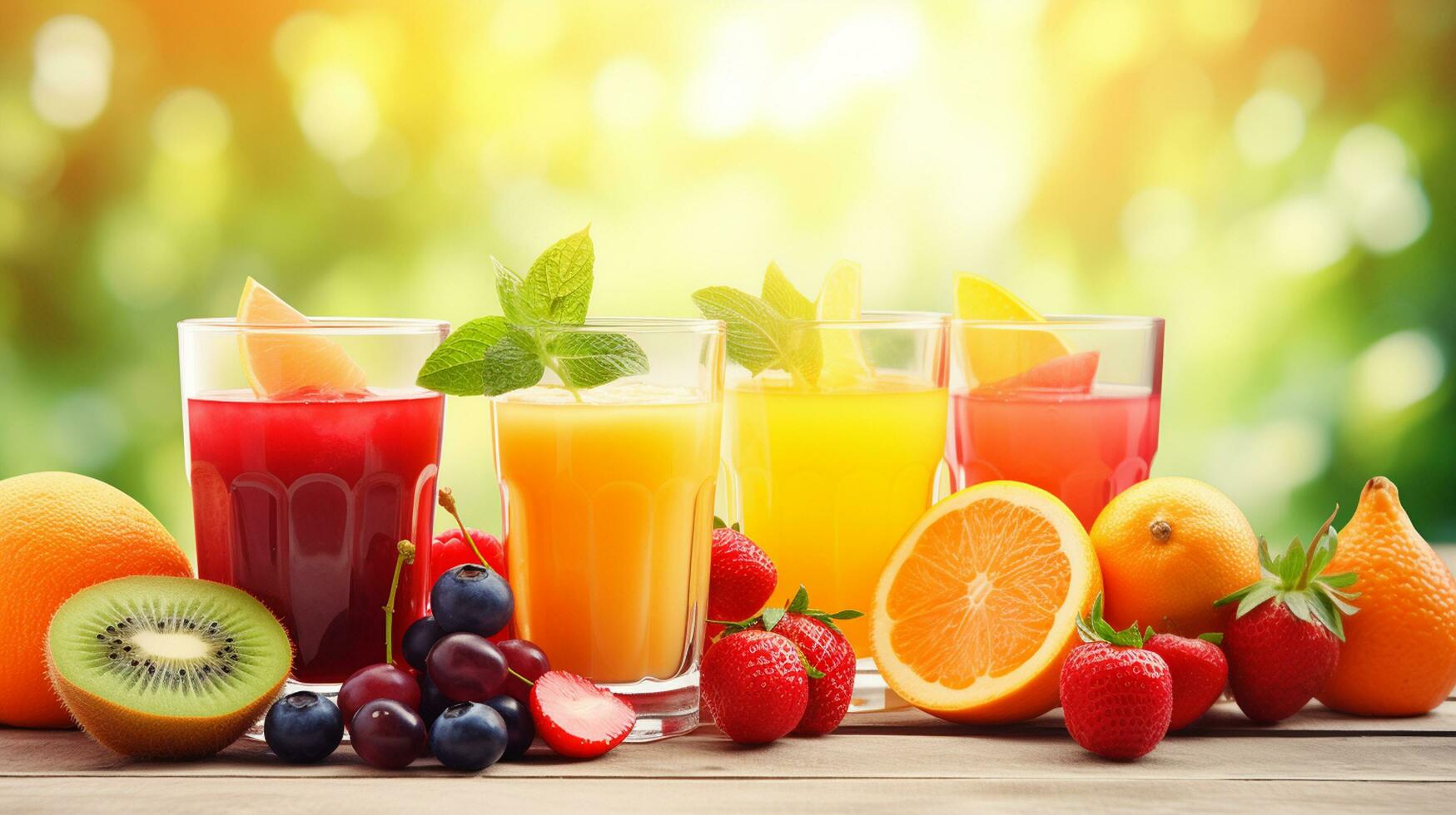 photo a front view fresh fruit cocktails with fresh fruit slices ice cooling on blue, drink juice co