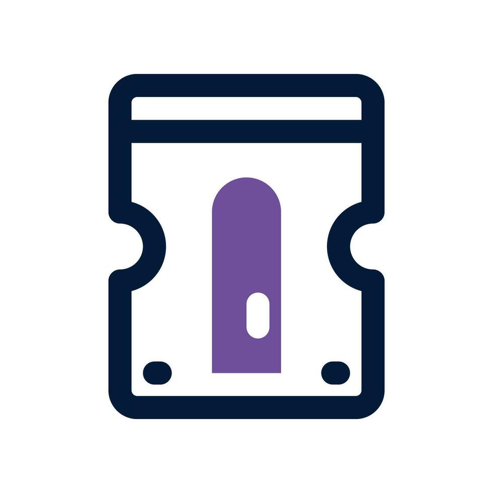 sharpener dual tone icon. vector icon for your website, mobile, presentation, and logo design.