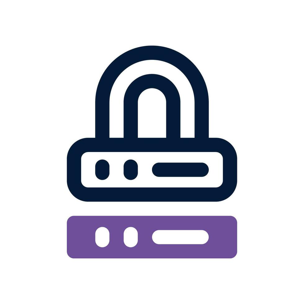 lock dual tone icon. vector icon for your website, mobile, presentation, and logo design.