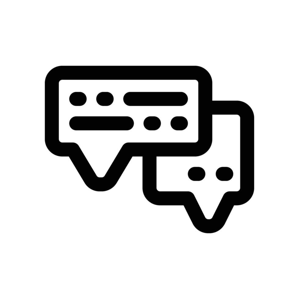 chat line icon. vector icon for your website, mobile, presentation, and logo design.