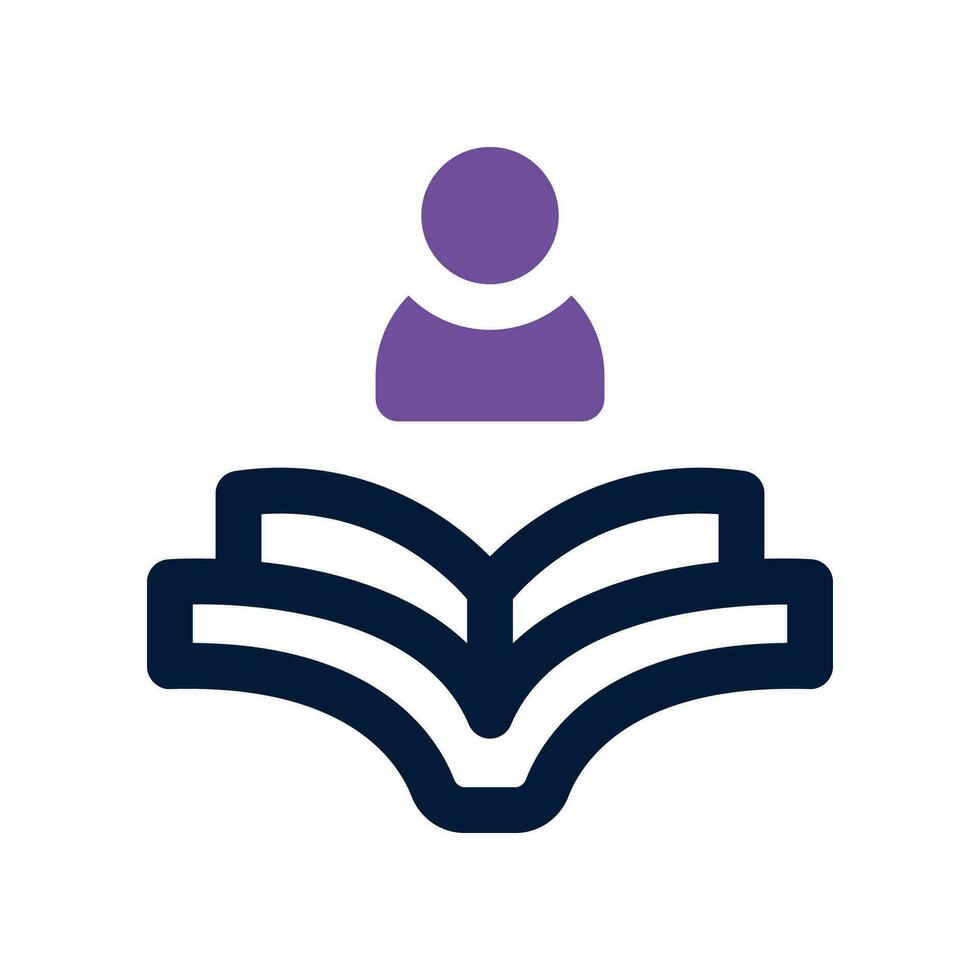 reading dual tone icon. vector icon for your website, mobile, presentation, and logo design.