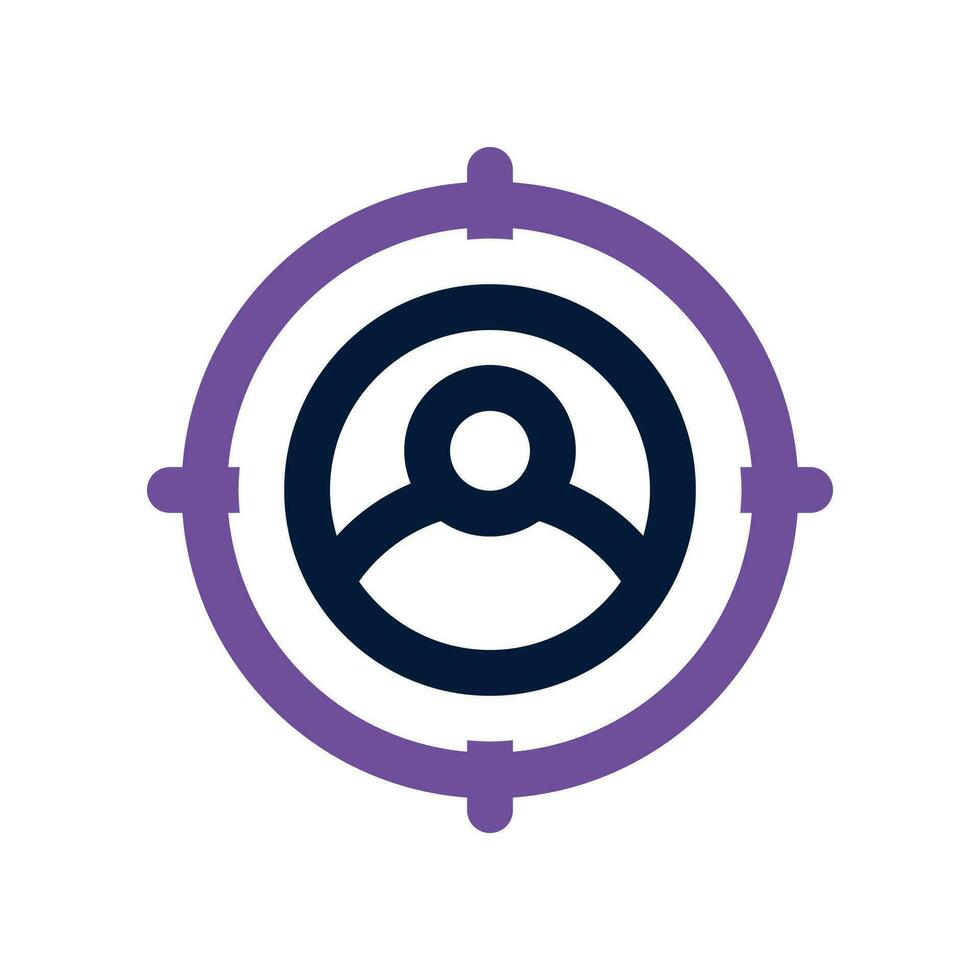 target audience dual tone icon. vector icon for your website, mobile, presentation, and logo design.