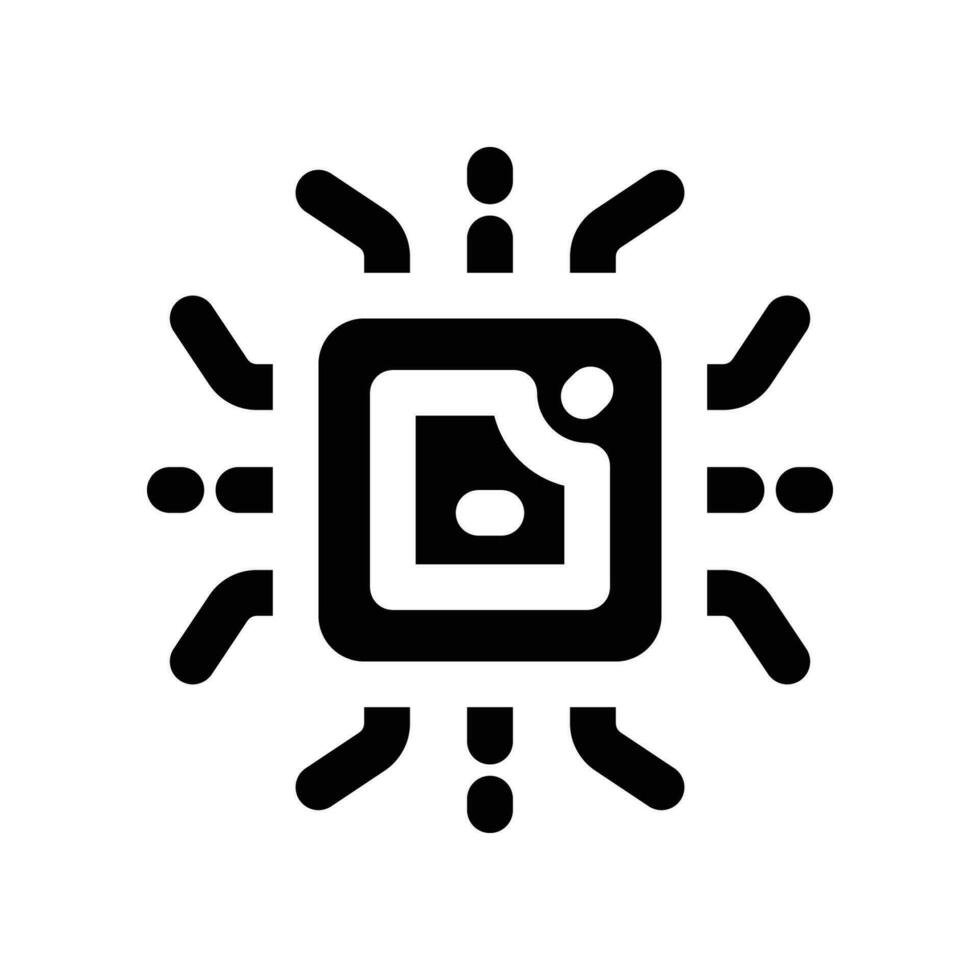 cpu solid icon. vector icon for your website, mobile, presentation, and logo design.