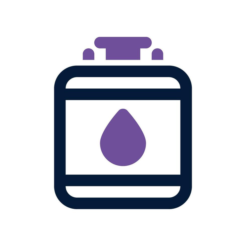 gas tank dual tone icon. vector icon for your website, mobile, presentation, and logo design.