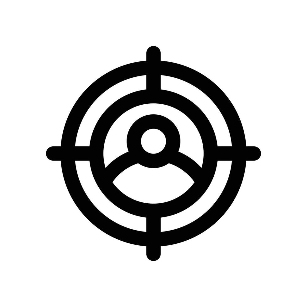 target audience line icon. vector icon for your website, mobile, presentation, and logo design.