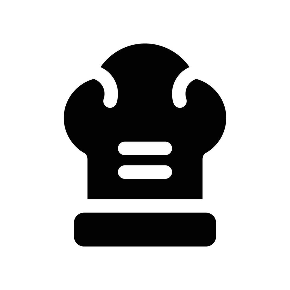 chef hat solid icon. vector icon for your website, mobile, presentation, and logo design.