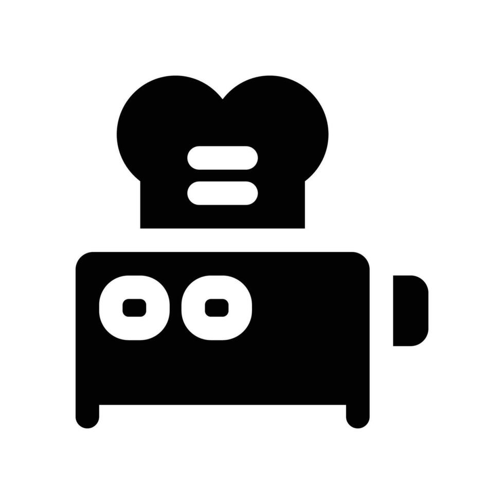 toaster solid icon. vector icon for your website, mobile, presentation, and logo design.