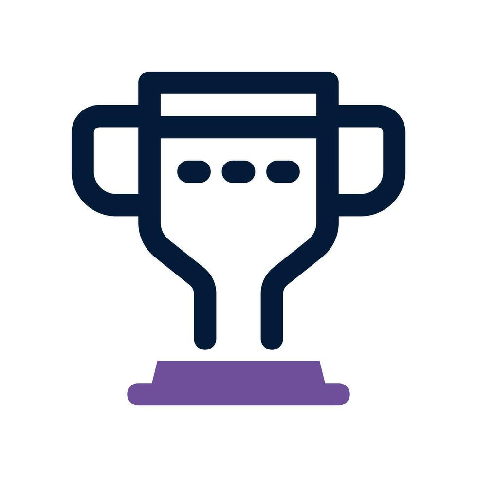 trophy dual tone icon. vector icon for your website, mobile, presentation, and logo design.