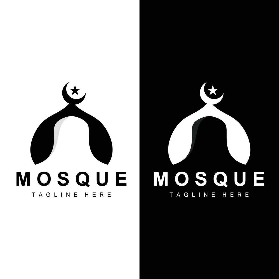 Mosque Logo Vector Symbol Illustration Design