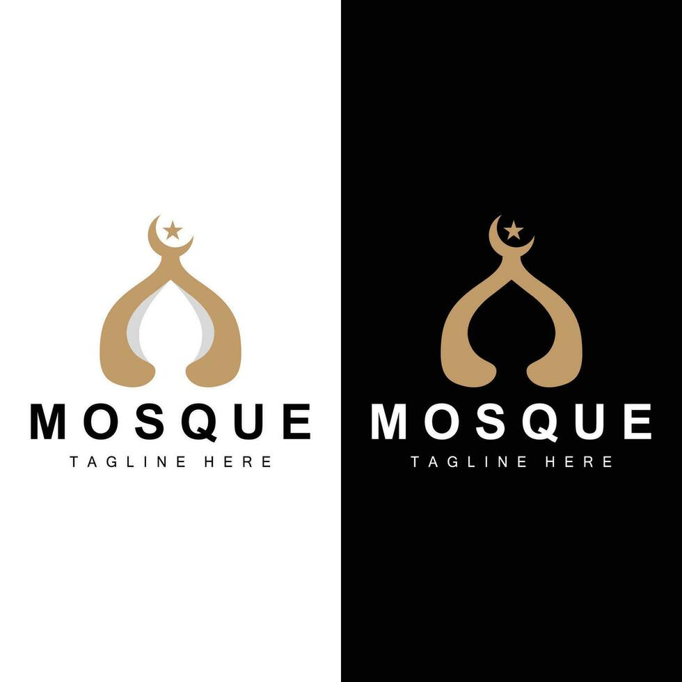 Mosque Logo Vector Symbol Illustration Design