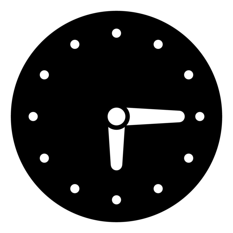 Analog clock icon symbol. Vector illustration