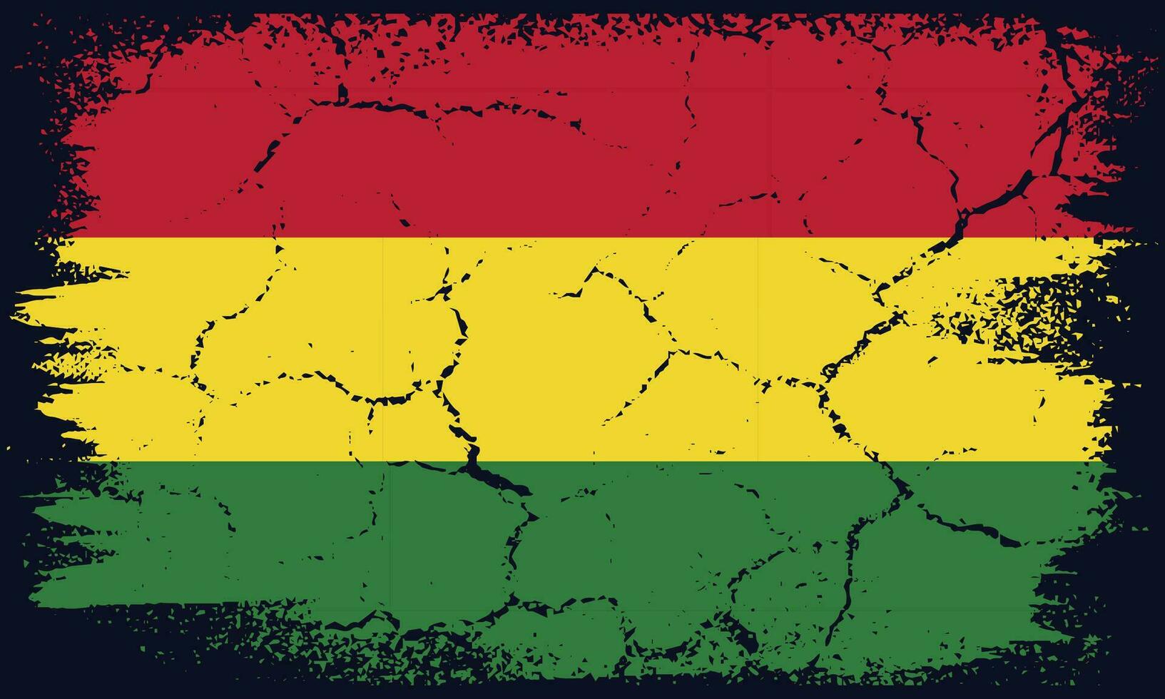 Free Vector Flat Design Grunge Bolivia Flag Background