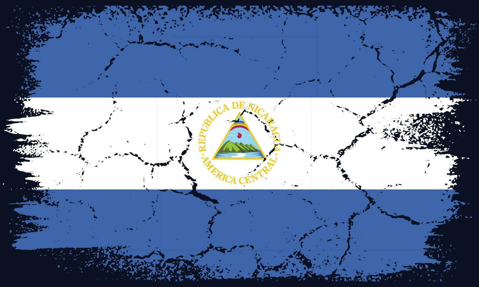 Free Vector Flat Design Nicaragua Flag Background