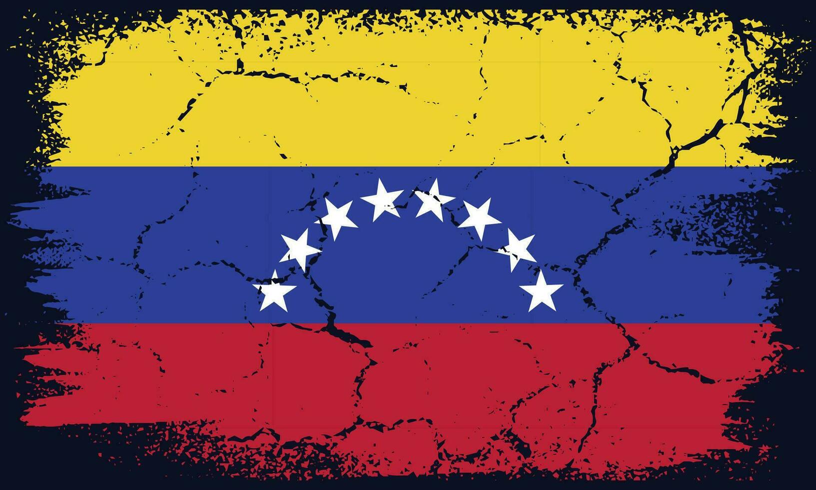 Free Vector Flat Design Grunge Venezuela Flag Background