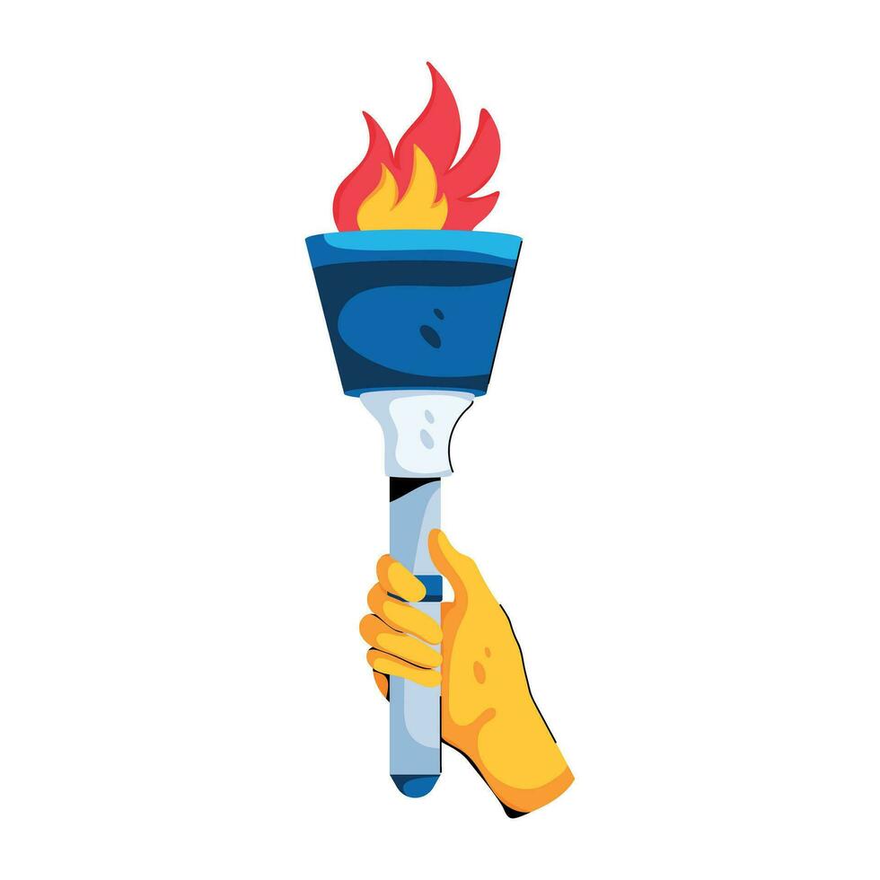 Trendy Olympics Torch vector