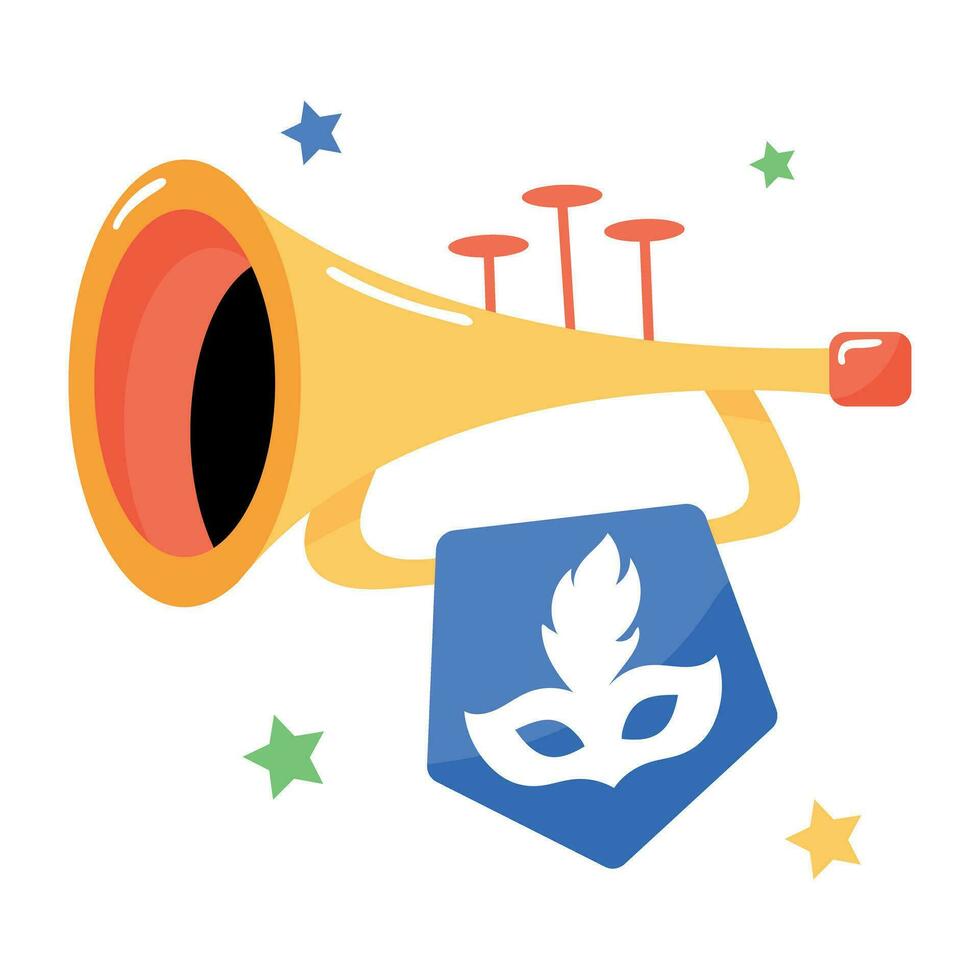 Trendy Trumpet Concepts vector