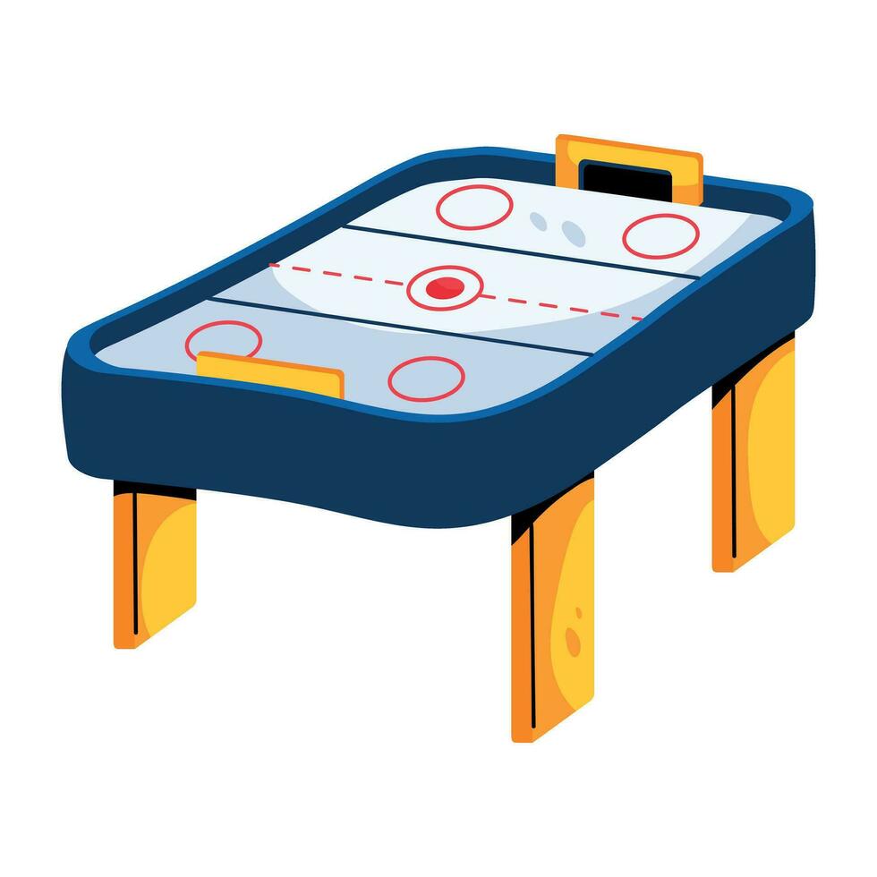 Trendy Air Hockey vector