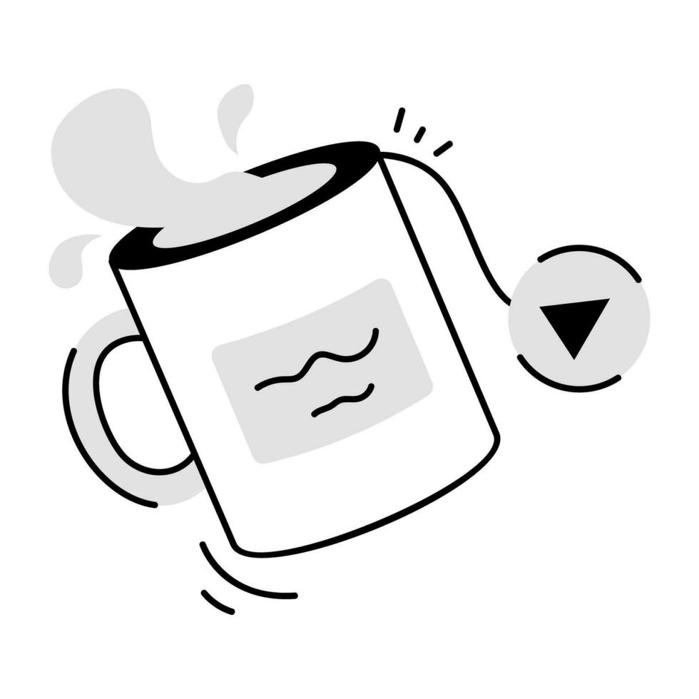 Trendy Coffee Video vector