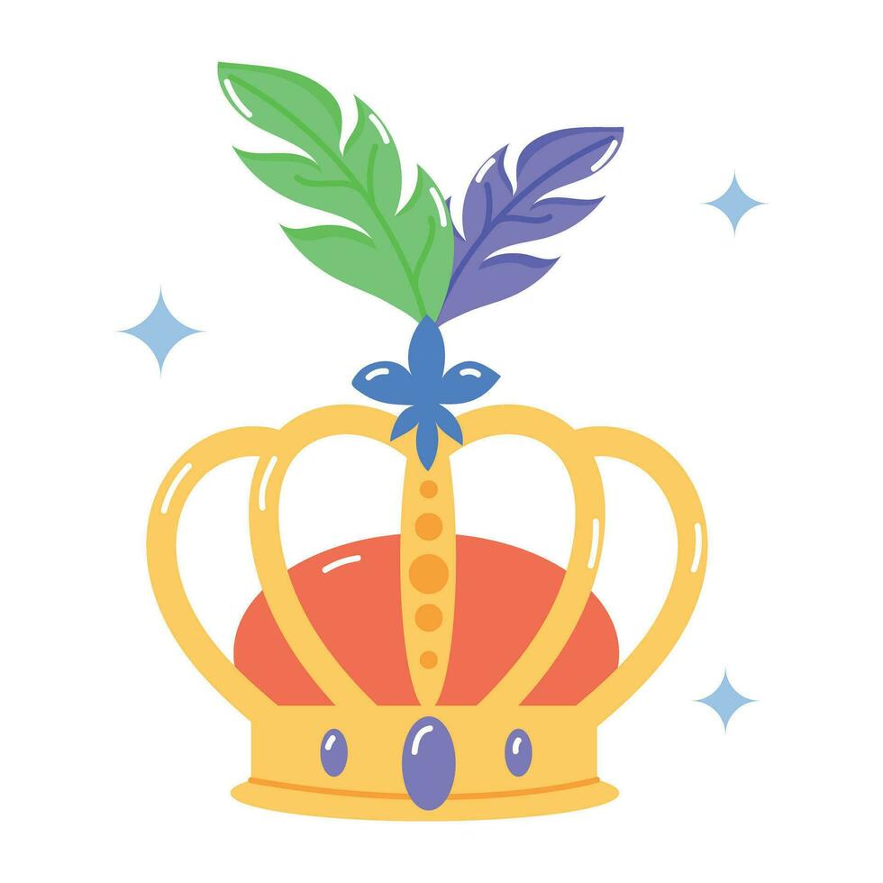 corona de rey de moda vector