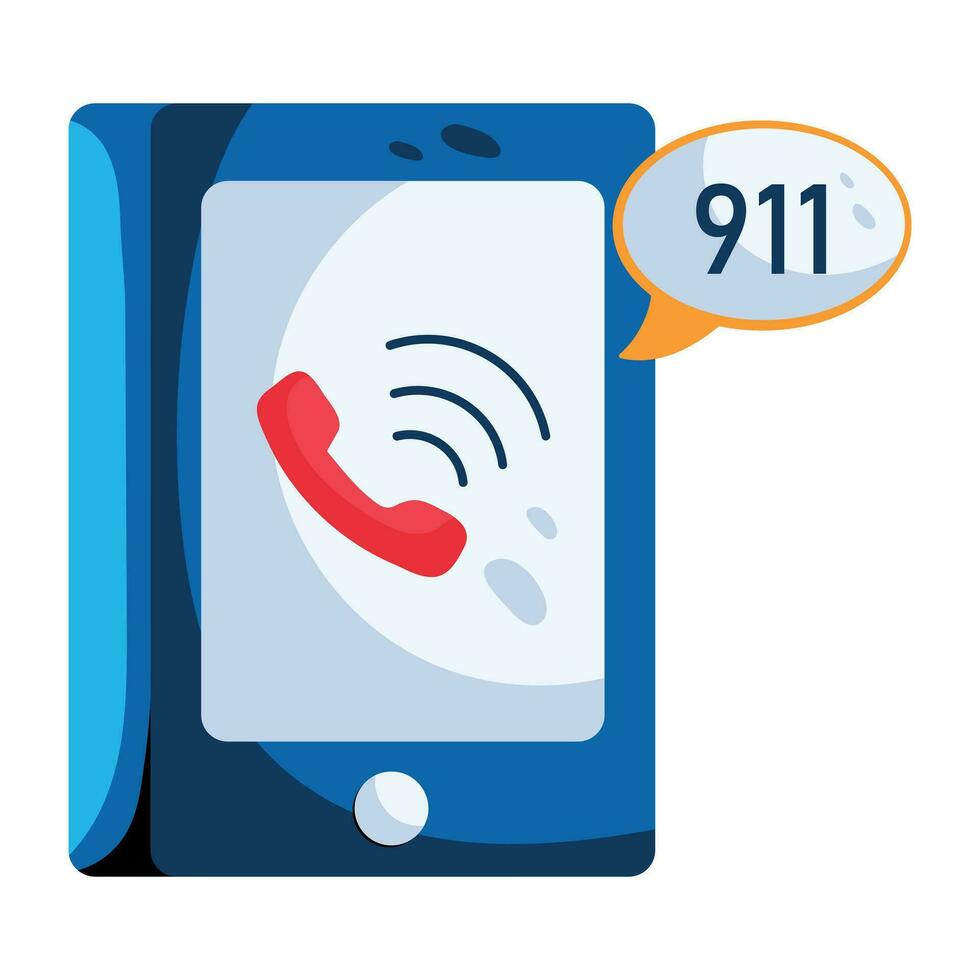 Trendy Emergency Call vector