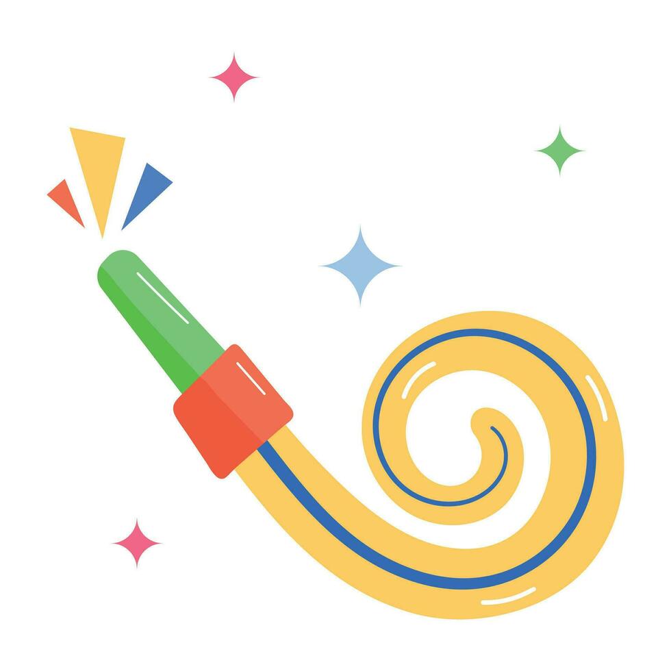 Trendy Party Blower vector