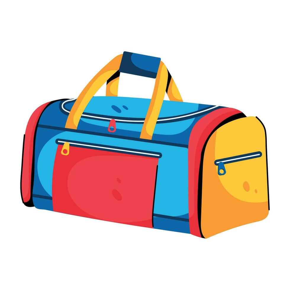 Trendy Gym Bag vector