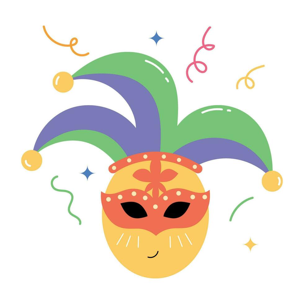 Trendy Venetian Mask vector