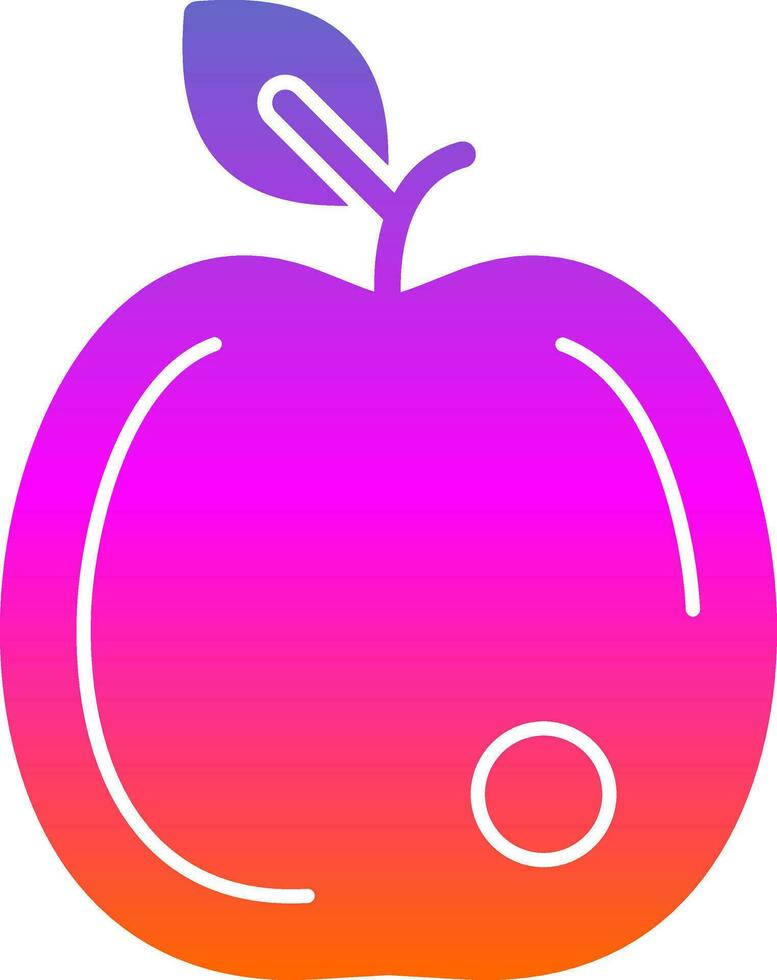 diseño de icono de vector de manzana