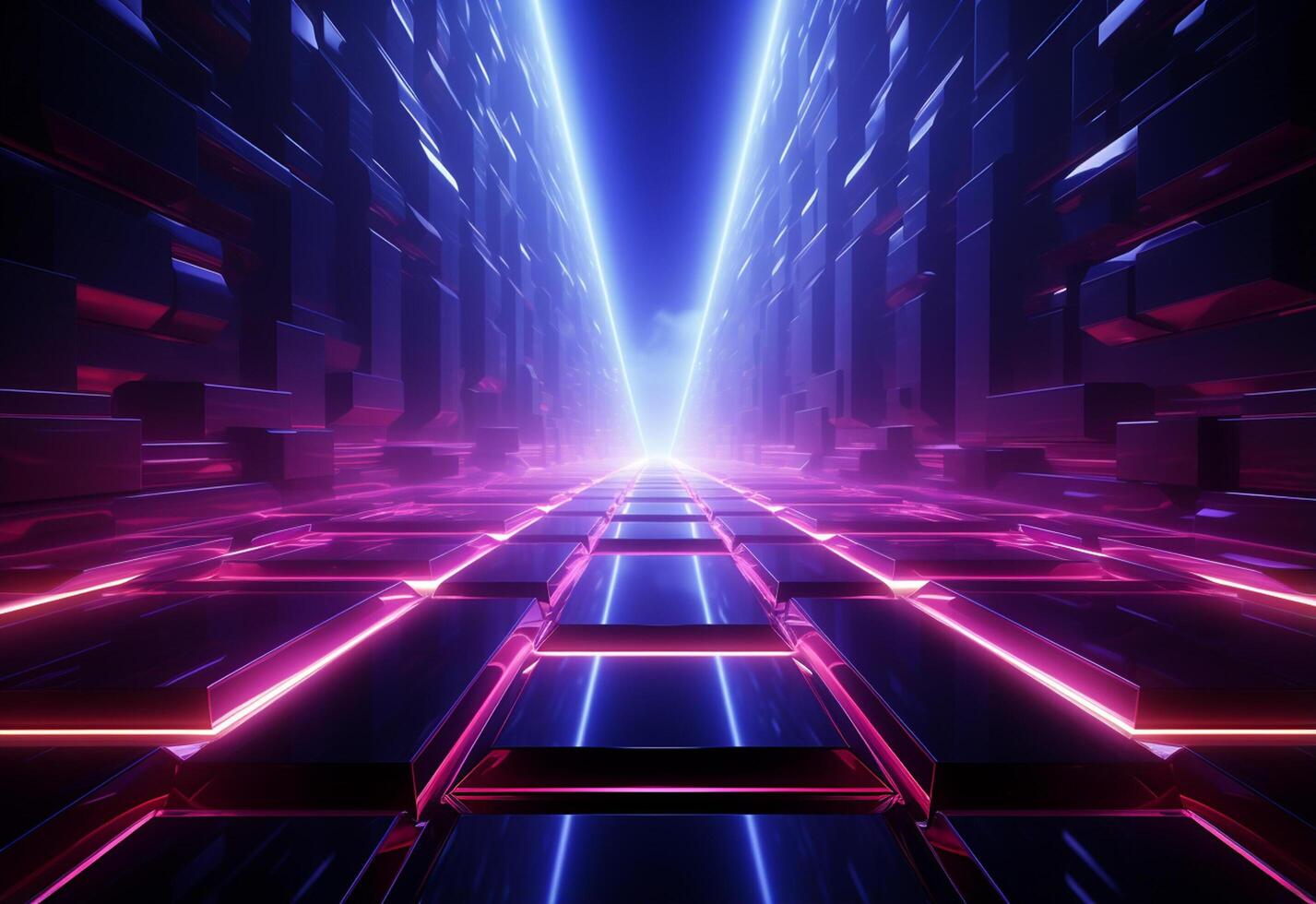 Neon illuminated futuristic backdrop realistic image, ultra hd, high design very detailed photo