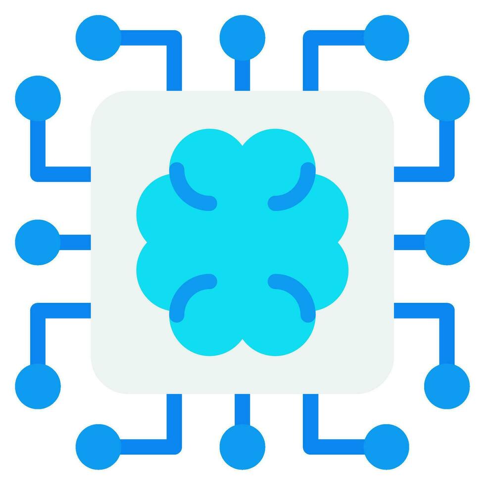 Machine learning icon vector
