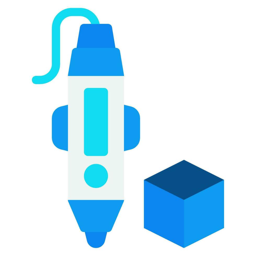 3d pen icon vector