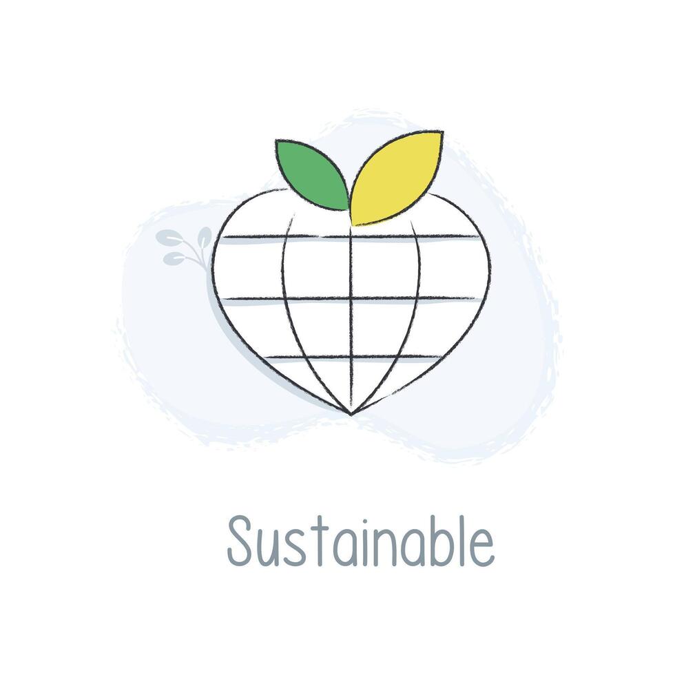 Shine a light on sustainability with this icon. Perfect for symbolizing eco-friendly practices, conservation, and responsible production. vector