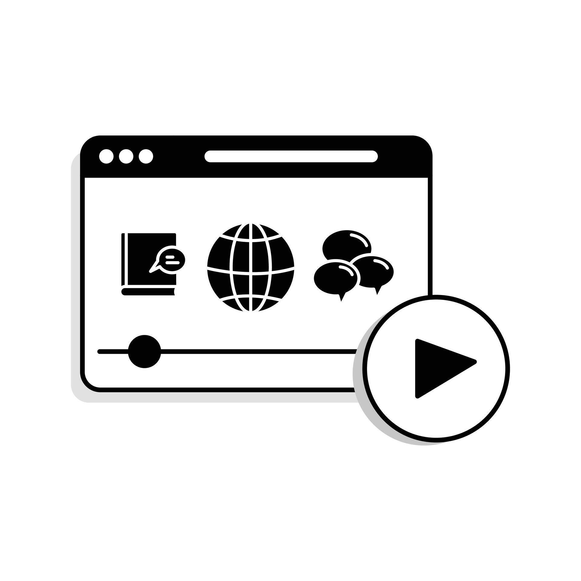 Language Learning Tutorial Illustration. Embark on a linguistic journey 