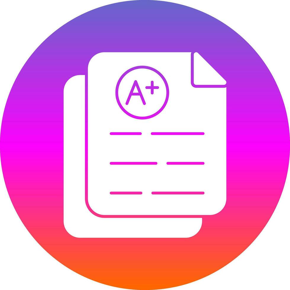 Grades Vector Icon Design