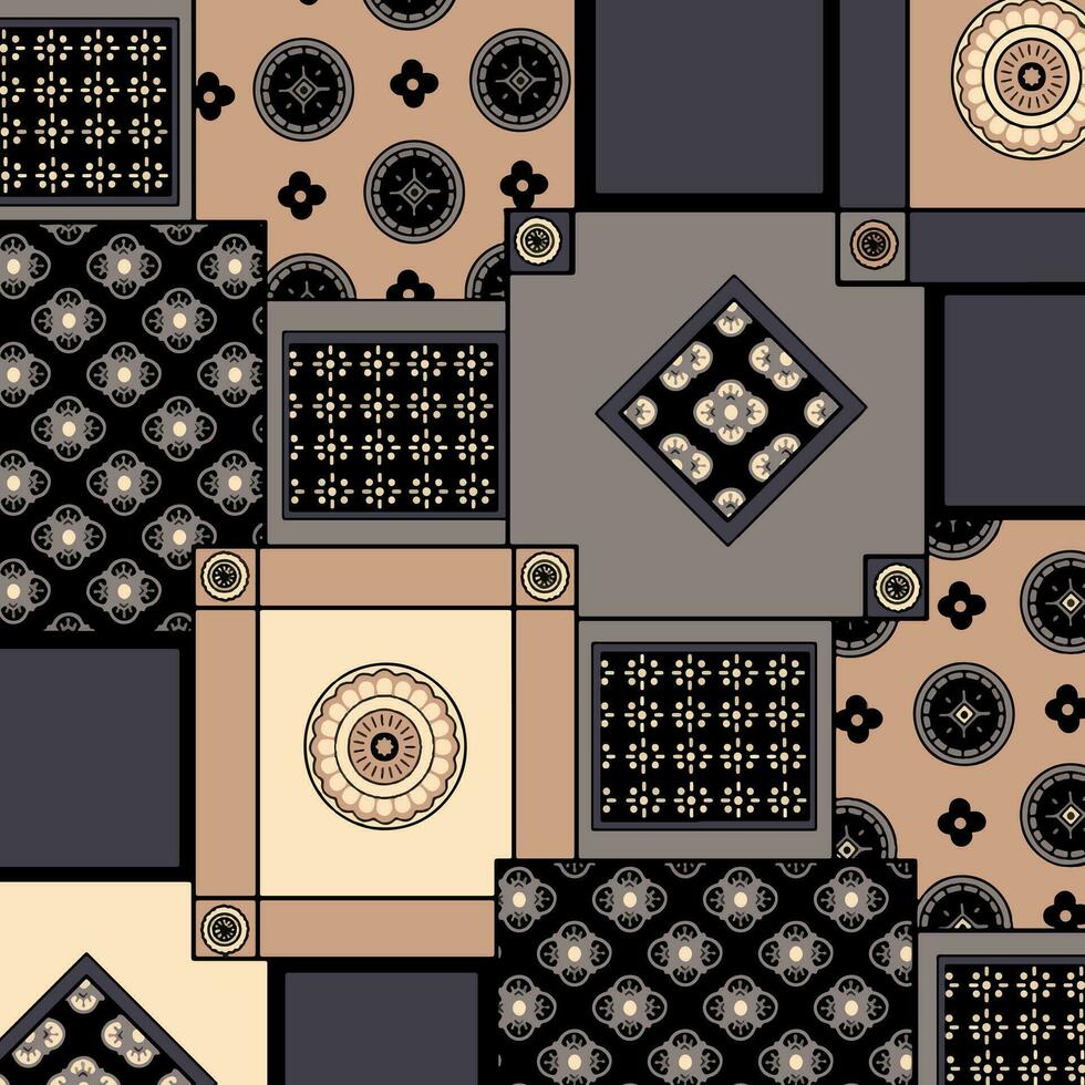 floral abstract pattern suitable for textile and printing needs vector