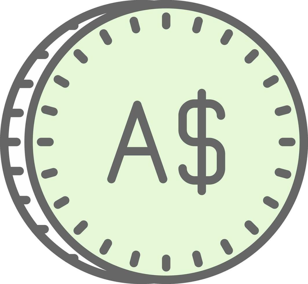 Australian Dollar Vector Icon Design