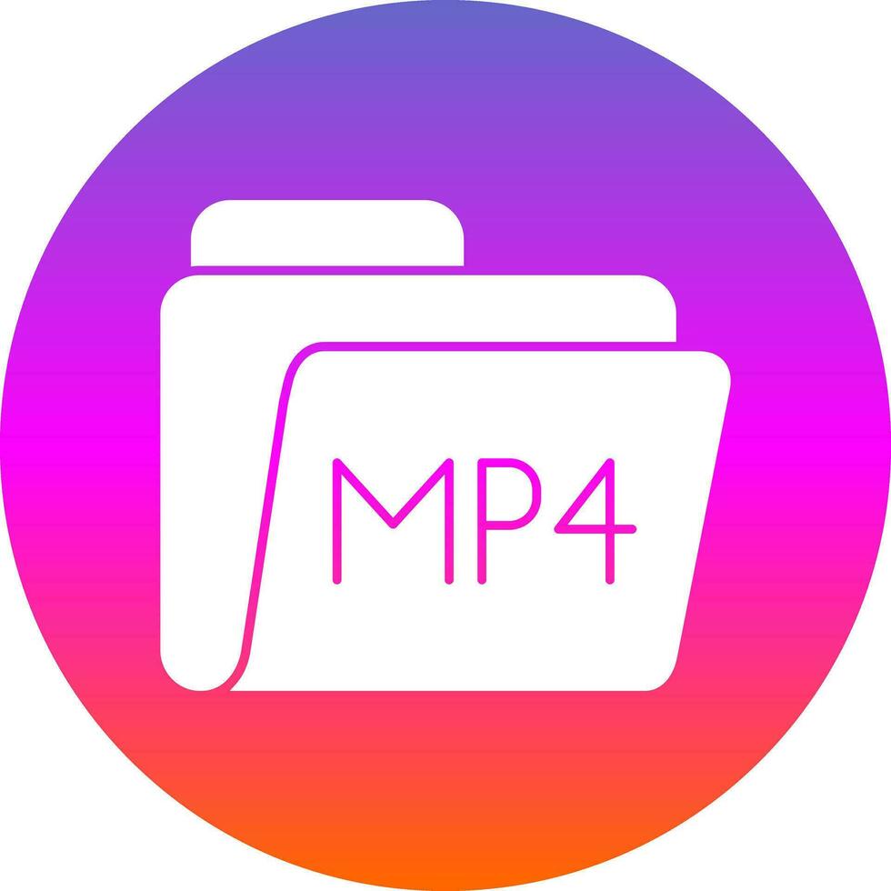 mp4 vector icono diseño