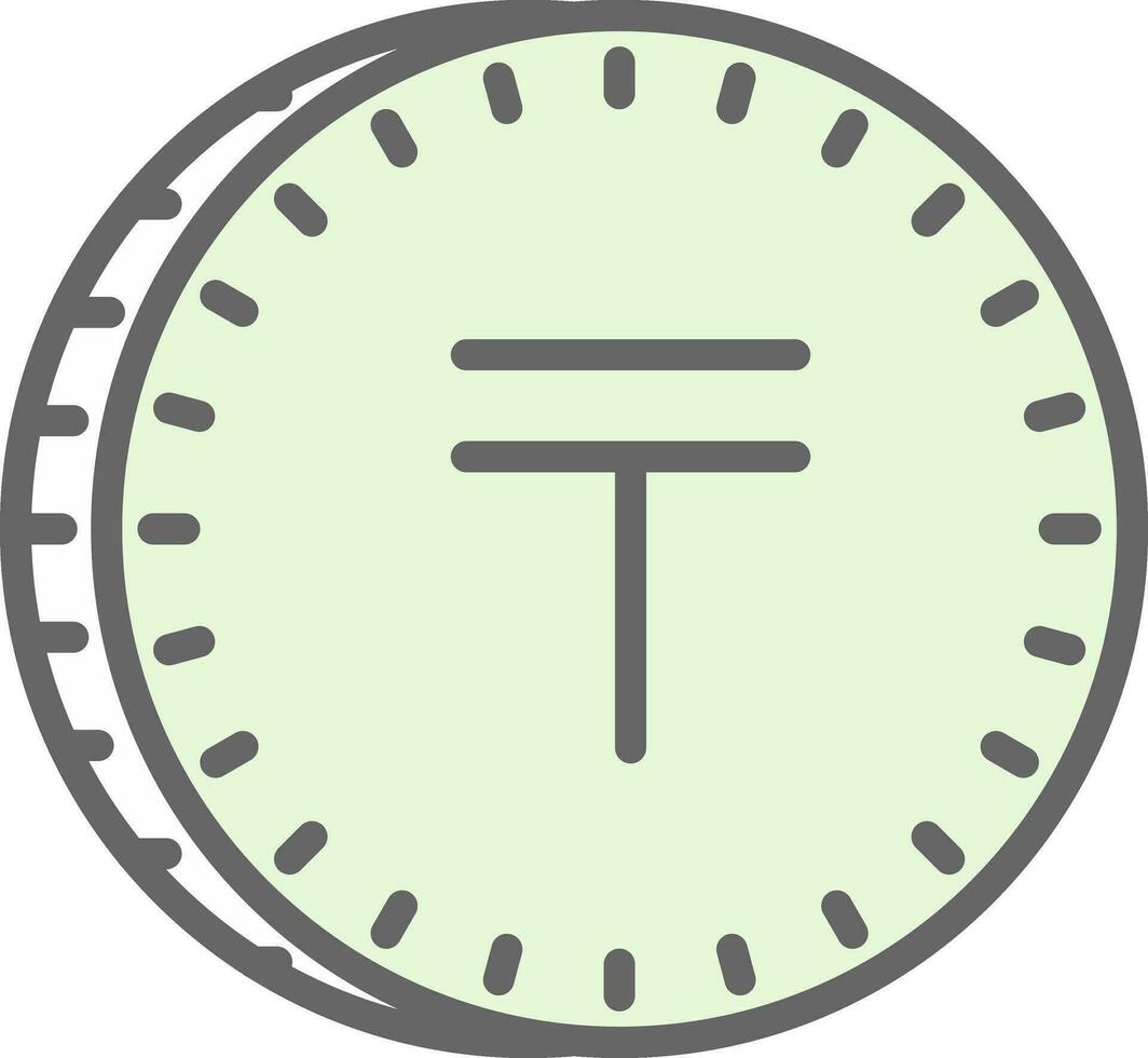 Tenge Vector Icon Design