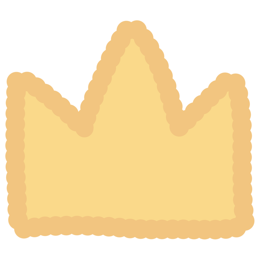 hand drawn colorful cute crown element png
