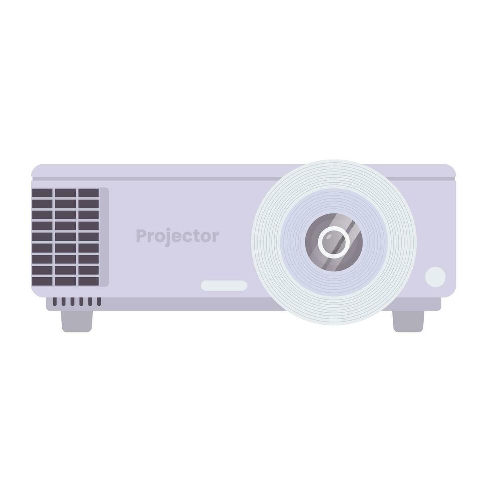 proyector plano ilustración. limpiar icono diseño elemento en aislado blanco antecedentes vector