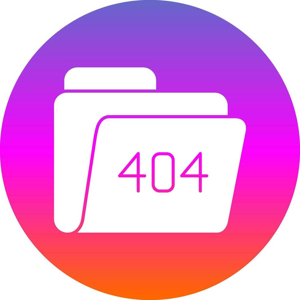 404 Error Vector Icon Design