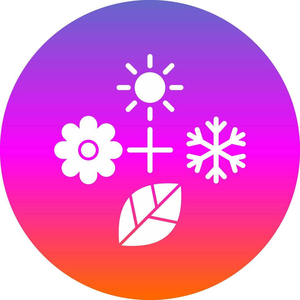 Seasons Vector Icon Design