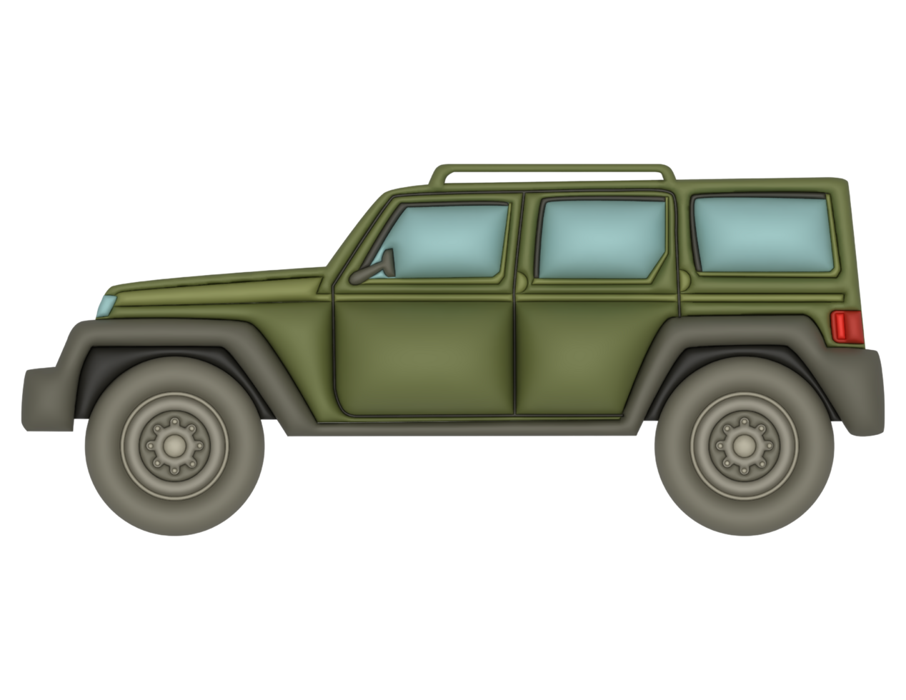 3d Jeep on a transparent background png